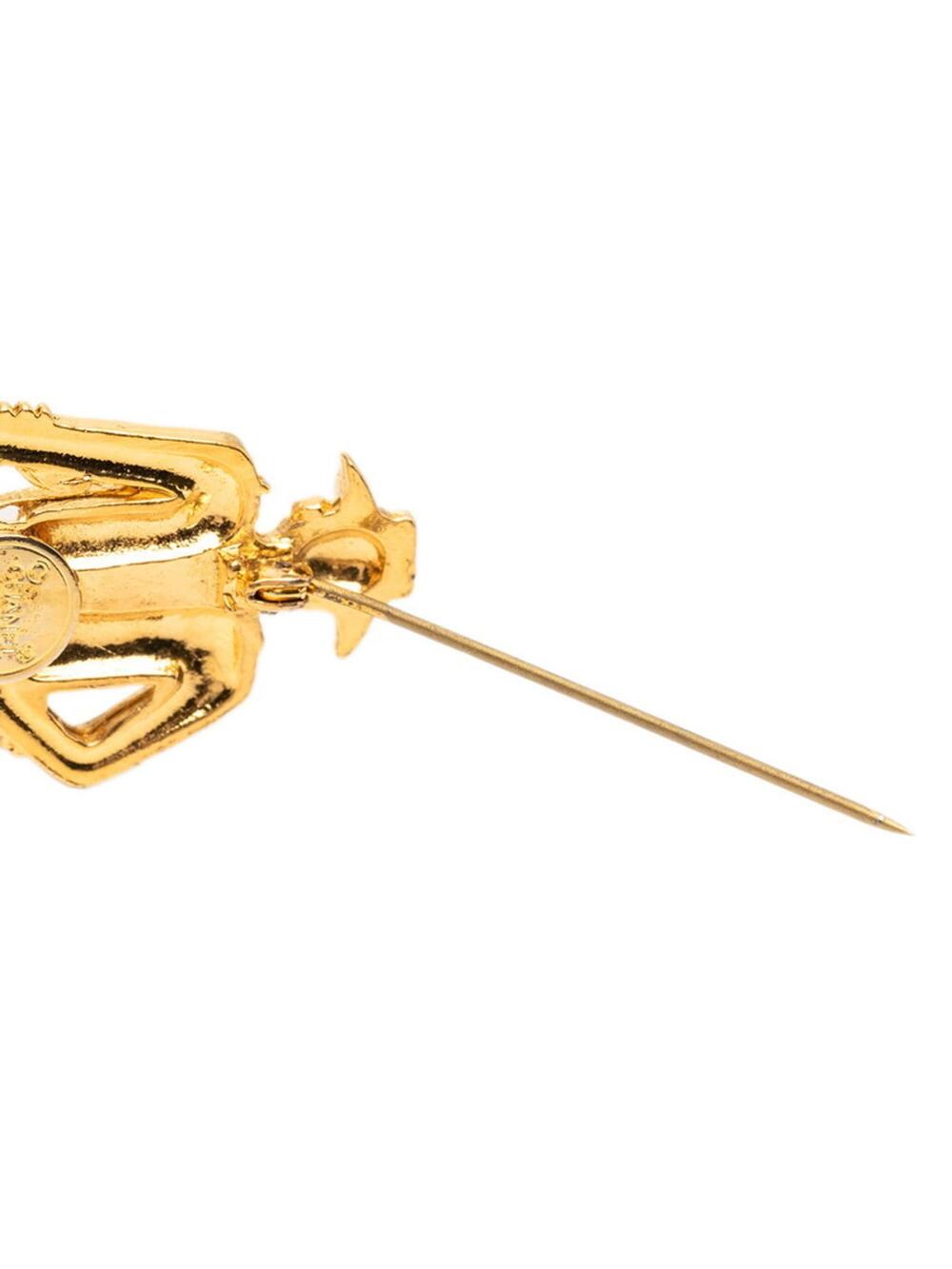 Chanel Mademoiselle Brooch Gold #276328C67B - Picture 3 of 4
